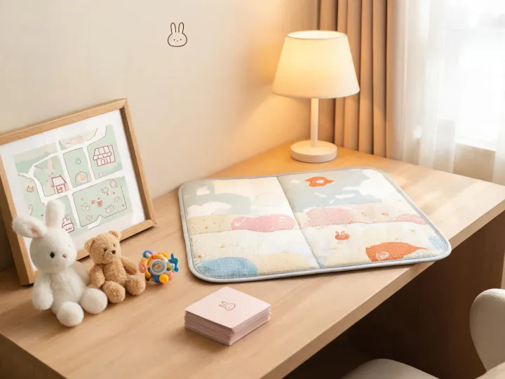 Warm Lamaze customer support map and nursery desk